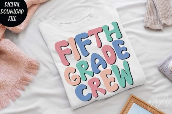 Fifth Grade Crew Svg: A Versatile Teacher Shirt Design for Real Projects
