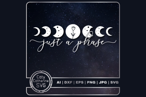 Just a Phase Moon Quote Embroidery Design Review