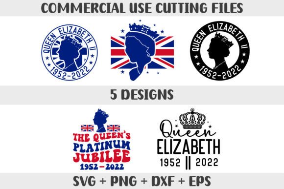 Queen Elizabeth II 1952–2022 SVG for Embroidery Projects