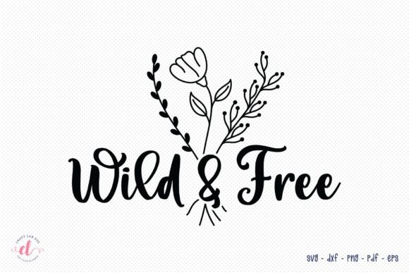 Wild Free, Wildflower SVG for Real Embroidery Projects